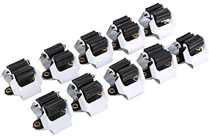 ESTINK Set di 10 supporti per scope, rastrello, supporto da parete per attrezzi da giardino, supporto per scope, rastrelli, vanga e altri attrezzi da giardino