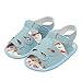 Produktbild Babyschuhe Krippeschuhe Taufschuhe Sommerschuhe Kinderschuhe Baby Krippe Sandalen Schuhe Kleinkind Atmungsaktiv Turnschuhe Freizeitschuhe Kleinkind Sankidv Klettverschluss Strandschuhe (CN:13, Blau)