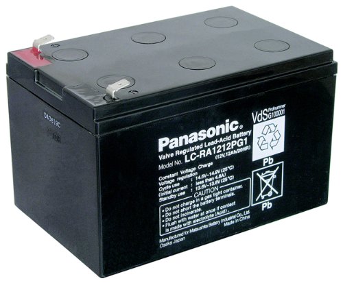 Panasonic LC RA1212PG1 Blei Akku (250 Faston, 6,3mm)