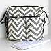 Large Chevron Pattern Stylish Nappy Bag With Changing Mat