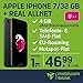 Produktbild Apple iPhone 7 32 GB mit dem Telekom Real Allnet (46,99 EUR monatlich, 24 Monate Laufzeit, Telefonie-Flat in alle deutschen Netze, weltweite HotSpot-Flat, EU-Flat, 4GB Internet Flat mit max. 42,2 MBit/s, Triple-Sim-Karten)