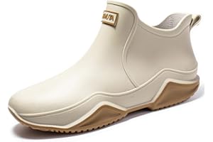 Lyuu chaussures de jardin unisexe bottes Wellington bottes de pluie imperméable léger extérieur marche bottines courtes hommes ou femmes