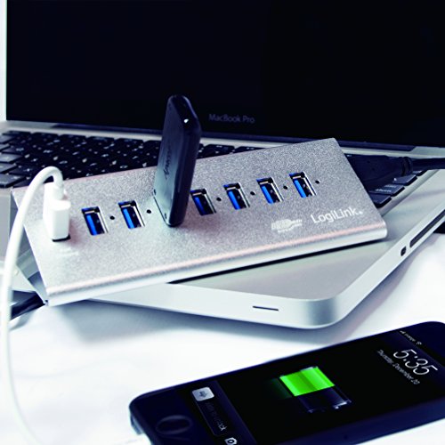 LogiLink USB 3.0 Hub 7-Port + 1x Schnell-Ladeport - 4
