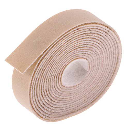 Gazechimp Lederband flach Breite1.5cm / Länge 10m Farbe wählbar – Beige, 10 Meter x15mm - 4