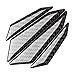 Produktbild FancyAuto 4pcs Carbon Fiber/Glass Fiber Anti-Collision Protector Car Crash Bar Universal Carbon Trim Car Door Protection Bumber Black