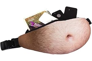 SHIRENE Bierbauchtasche,Bierbauch Bauchtasche Multifunktionale Verstellbare Gürteltasche Lustiges Geschenk für Herren wasserdichte Hüfttaschen Bier Gürteltasche Reißverschlusstasche für Sport