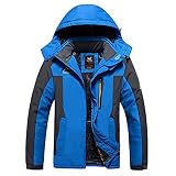 Luckycat Herren Casual Herbst Winter Langarm Mit Kapuze Reißverschluss Fleece Outdoorjacke Winterjacke Steppjacke Daunenjacke Parka Mäntel Jacken
