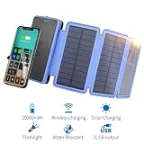 Puertos USB dobles, Combinados con salidas de 5 V / 2.1 A y entradas de 5 V / 2.0 A, puede cargar dos dispositivos al mismo tiempo, con la suficiente energía para smartphones dispositivos tabletas y más