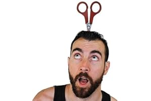 I LOVE FANCY DRESS LTD SCISSORS THROUGH HEAD HEADBAND FUNNY HALLOWEEN PROP - PERFECT HALLOWEEN ACCESSORY - PACK OF 1