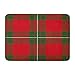 Produktbild Soefipok Fußmatten Badteppiche Outdoor/Indoor Fußmatte Grün Abstrakt Clan Macgregor Gewebter Scottish Tartan Plaid Rot Kariertes Badezimmer Dekor Teppich Badteppich