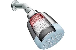 WaterScience CLEO Shower Filter for Bathroom | Hard Water Softener for Shower and Home | Borewell/Tanker Water | for Better H