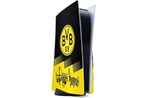 DeinDesign Skin kompatibel mit Sony PlayStation 5 Disc Edition Folie Sticker BVB Borussia Dortmund Stadion