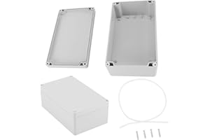 Tyenaza Caja Estanca, IP65 ABS Resistente Agua Cajas de Proyectos EléCtricos Cajas para cableado eléctrico en interiores y exteriores ideal para proyectos de bricolaje y conexión(200x120x55mm)
