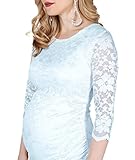 KRISP Umstandsmode Mini Spitzenkleid Party Umstandskleid - 4