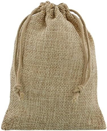 100 pcs Jute - Hessian - Burlap - look Mini Bag 10x15cm cm without the musty odor …