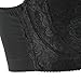 UTOVME Women Maternity Nursing Lace Clip Down Underwire Adjustable Breastfeeding Bra,Black