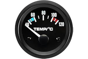 ETOPARS Auto Acqua Temperatura Manometro Motor 2" 52mm Temperatura dell'Acqua Misuratore Veicolo Acqua Puntatore Indicatore Calibro Bianco Luce Acqua Temperatura Strumenti