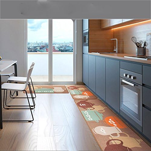 Kitchen Mat Non-Slip Absorbent Oil Washable Long Kitchen Cushions,B50 ร 80,A