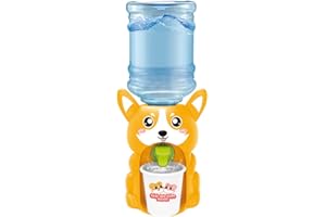 Katutude Wasserspender für Kind, Mini Wasserspender Getränkespielzeug, Mini Cartoon Getränkespender Spielzeug, Trinkbrunnen Modell Simulation Cartoon Küche Spielzeug für Kinder