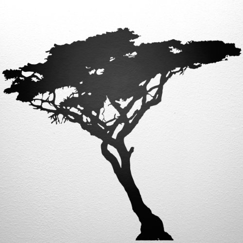 XXL Wandtattoo Afrika Baum Breite 200 cm x Höhe 180 cm schwarz WANDfee - 2