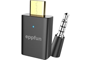 [Gen3]eppfun AK3040 Pro MAX LE Audio USB C Bluetooth 5.4 Audio Transmitter Adapter for PS5/PC/Mac/Switch/Android with APTX Adaptive APTX Low Latency LC3