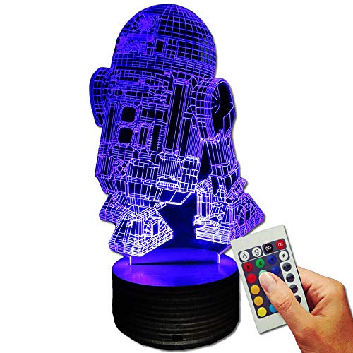 Preisvergleich Produktbild Stuff4Players Star Wars Dekolampe Droide R2D2 (3D-Hologramm Illusion)