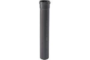 Ostendorf HTsafe - Tubo HT con manicotto DN 90 mm 1000 mm, colore: Grigio