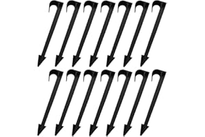 LIUMMRCY Clavijas de riego por goteo para tubos de 16 mm 50 piezas, estacas de soporte de riego, clavijas de riego por goteo Apuestas de soporte de riego por goteo