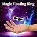 Produktbild Gugavivid Magic Floating Ring Zaubertricks Spielen Kugelschreiber Floating Effekt von Invisible Suit Leistungsstarke Zauberrequisiten Ringe Spielzeug (Schwarz)