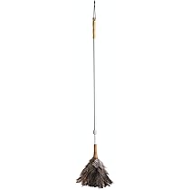 Groundsman Ostrich Feather Duster With Bamboo Handle - Handle 30cm/Dus