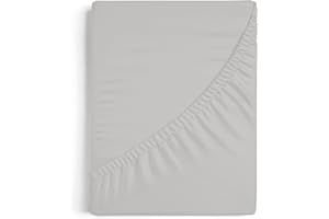 Burrito Blanco | Sábanas bajeras 105x190/200 cm | Cama de 105 cm(+ Medidas Disponibles) | Tejido de Algodón 100% | Diseño A8 Gris