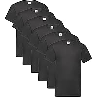 Fruit of the Loom Herren 6er V-Neck T-Shirt M L XL XXL 3XL 4XL 5XL Farbsets