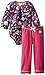 Hatley Baby-Girls Infant Onesie and Ruffle Legging Field Flowers Floral Clothing Set, Purple, 9-12 Months (Manufacturer Size:6-12 Months)