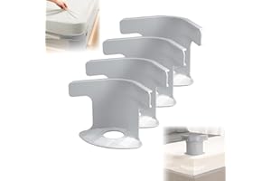 XINRONGDA Bed Sheet Holder With Lock Strips, 4 Pieces Bed Sheet Clips, Removable Fitted Sheet Corner Holders, Heavy Duty Bed Sheet Fasteners, Non-Slip Sheet Holder For Mattress Protectors, Blankets, Bedding