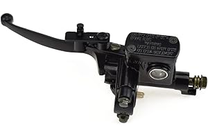 HIAORS Left Brake Master Cylinder lever for 110cc 90cc 50cc Peace Eagle Cool Sports Coolster 3050A 3050AX 3050B Tao Tao Loncin Sunl Dino Helix Kazuma Meerkat 50cc Falcon 90cc Redcat 110cc Chinese ATV Quad