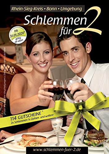 Preisvergleich Produktbild Gutscheinbuch Schlemmen für 2 - Rhein-Sieg-Kreis - Bonn - Umgebung - Ausgabe 2018 / 2019 - Gutscheine ab sofort gültig bis zum 31.01.2020