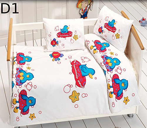 2-piece cotton Renforce Kids Baby Bedding 100x135 + 40x60, Design - Motive: 1