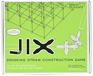 Blank Bubble JIX, The Original Drinking Straw Construction Game