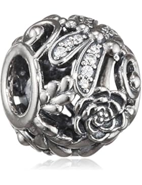 Pandora Damen-Bead Funkelnde Libellen 925 Silber Zirkonia transparent - 791733CZ