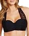 figleaves Womens Icon Mesh Underwired Halter Bikini Top size 36DD in Black