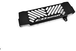 HOMRY ZIEGER Kühlerabdeckung kompatibel mit Honda CB 125 R Logo schwarz