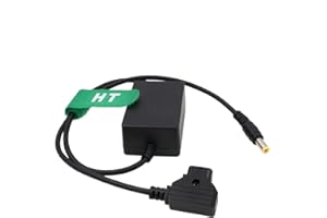 HangTon Kabel zasilający DC D-tap do aparatu Canon C70 XF705 XF605 24 V, V-mount Anton-Bauer P-tap do DC Barrel 60 cm