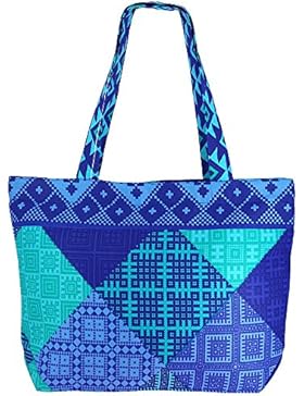 Vielzweck Einkaufstasche - Baumwolltaschen-Tasche mit Reißverschluss und Doppelgriffe