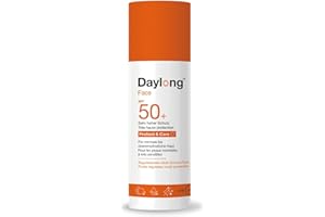 Daylong Protect & Care, Crème Solaire Fluide SPF50+, Visage et corps, Base maquillage quotidien, Hydratation 24h, 50ml