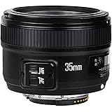 Yonguno, obiettivo YN-35 mm, F/2 per fotocamere DSLR Nikon – messa a fuoco automatica AF/MF bianco