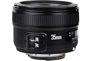 Yongnuo YN-35mm F/2 Lens for Nikon DSLR Cameras - Auto Focus AF/MF white