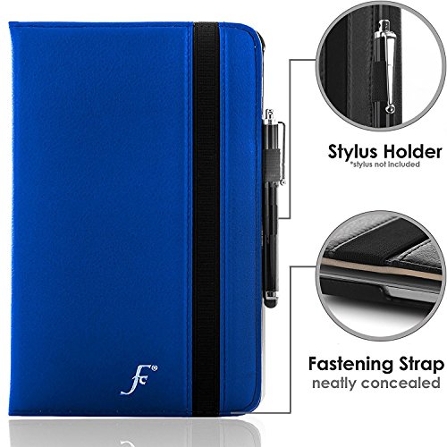 Forefront Cases® Neue Leder Drehbar Hülle Tasche Case Cover für Samsung Galaxy Tab E 9.6 T560 (Juli 2015) – PU Ledertasche lederhülle 360° Drehbarer Stand mit Rundum-Geräteschutz - 5