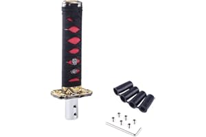muge racing Universal Samurai Sword Automatic Shift Knob Suitable for Manual Transmission Cars-black-15cm