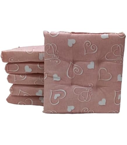 6 Cuscini Per Sedie 40x40 Cm - Imbottiti Con Lacci, Per Cucina E Soggiorno - Foto 13