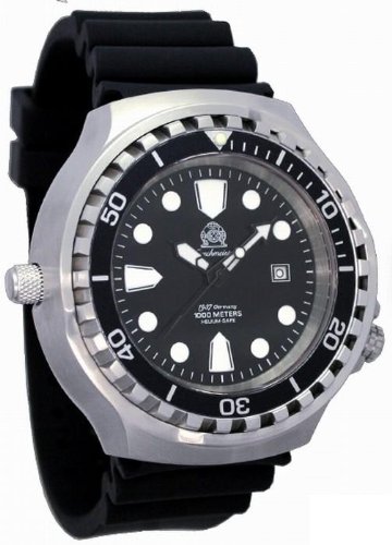 Riesige 52mm Automatik Taucheruhr mit Helium Ventil und Saphir Glas T0254 Riesige 52mm Automatik Taucheruhr mit Helium Ventil und Saphir Glas T0254